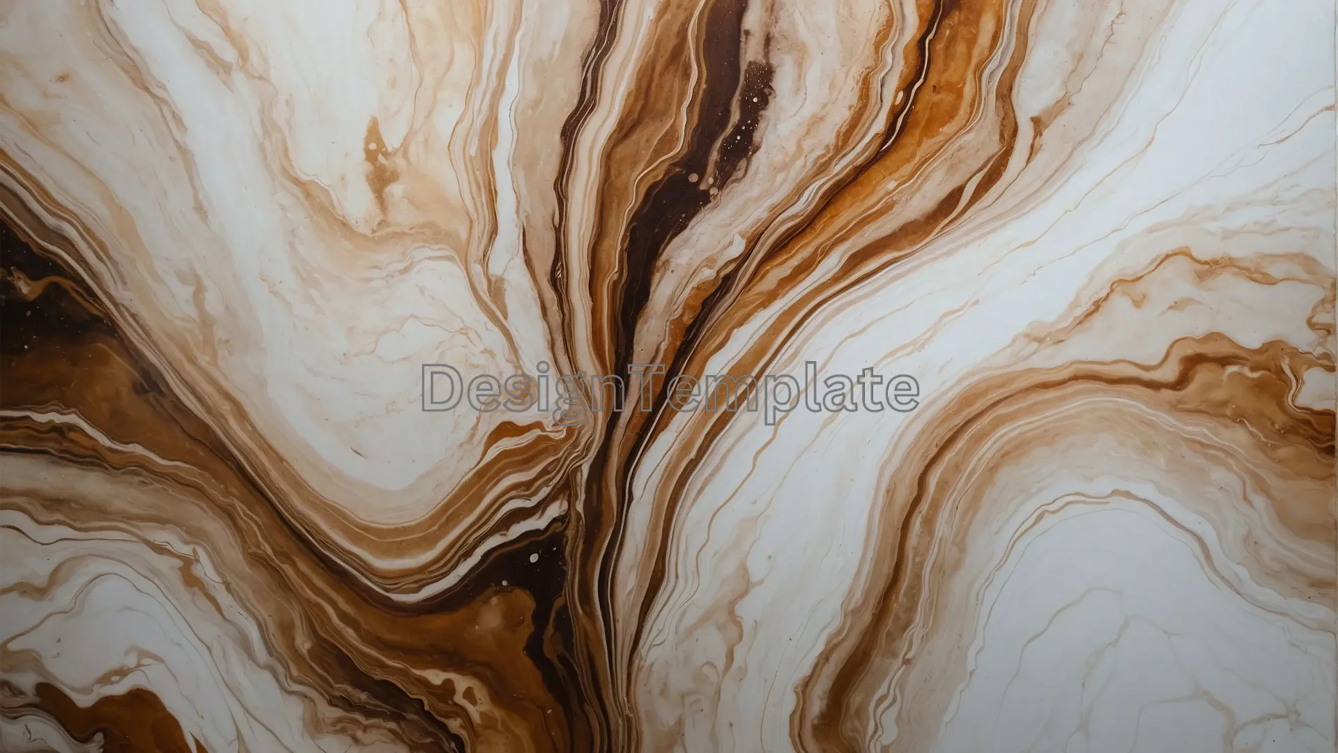 High-Resolution Brown and White Marble Texture
